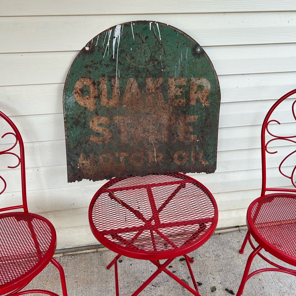 Vintage Quaker State Metal Sign